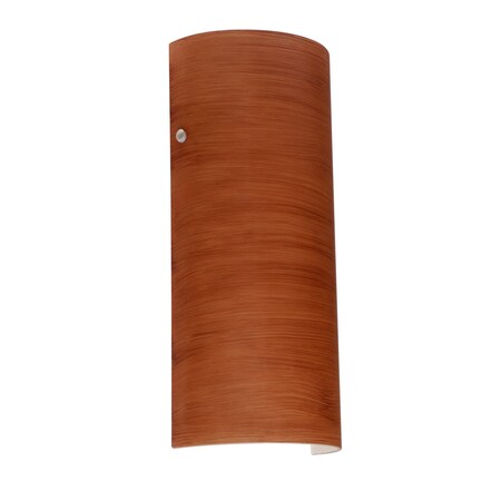 Besa Lighting Torre 14 Wall Sconce, Cherry, Polished Nickel Cap Finish, 1x75W Incandescent 8192CH-PN